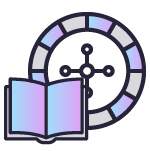 An image that features a book and a roulette wheel to symbolise a how to play roulette guide or the basic rules of roulette